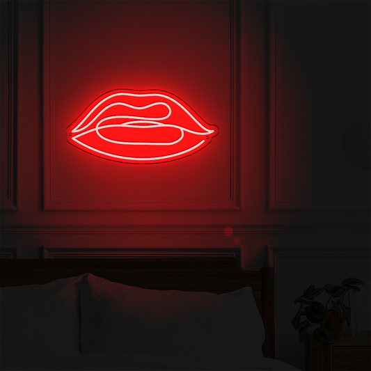 Néon LED mural - BOUCHE