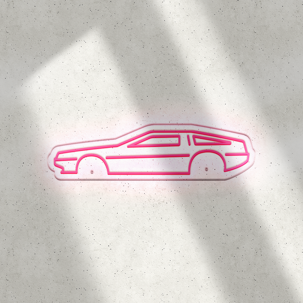 Néon LED mural - DeLorean DMC-12