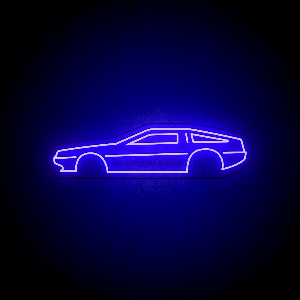 Néon LED mural - DeLorean DMC-12