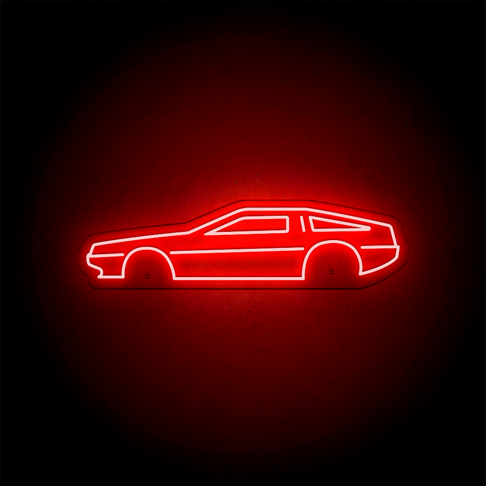 Néon LED mural - DeLorean DMC-12