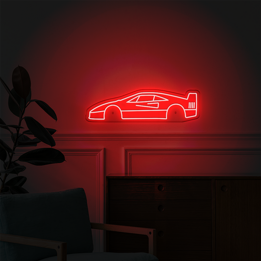 Néon LED mural - FERRARI F40