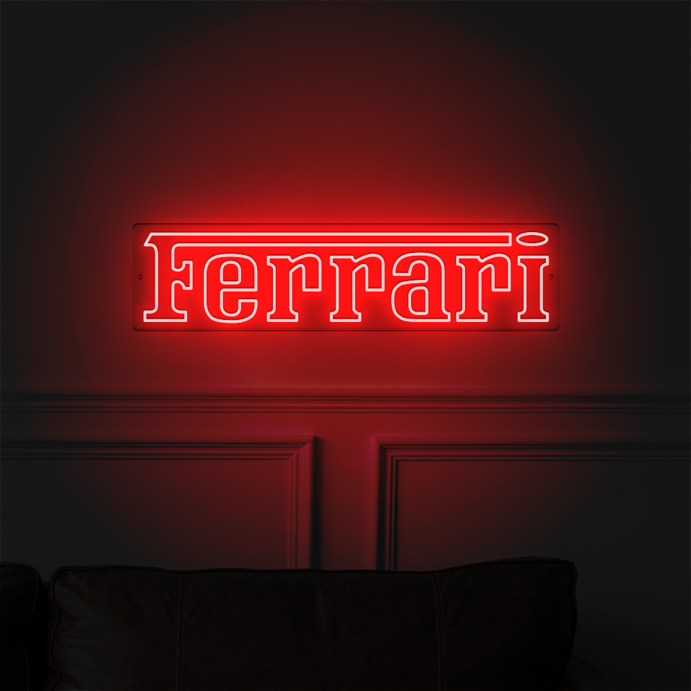 Néon LED mural - FERRARI