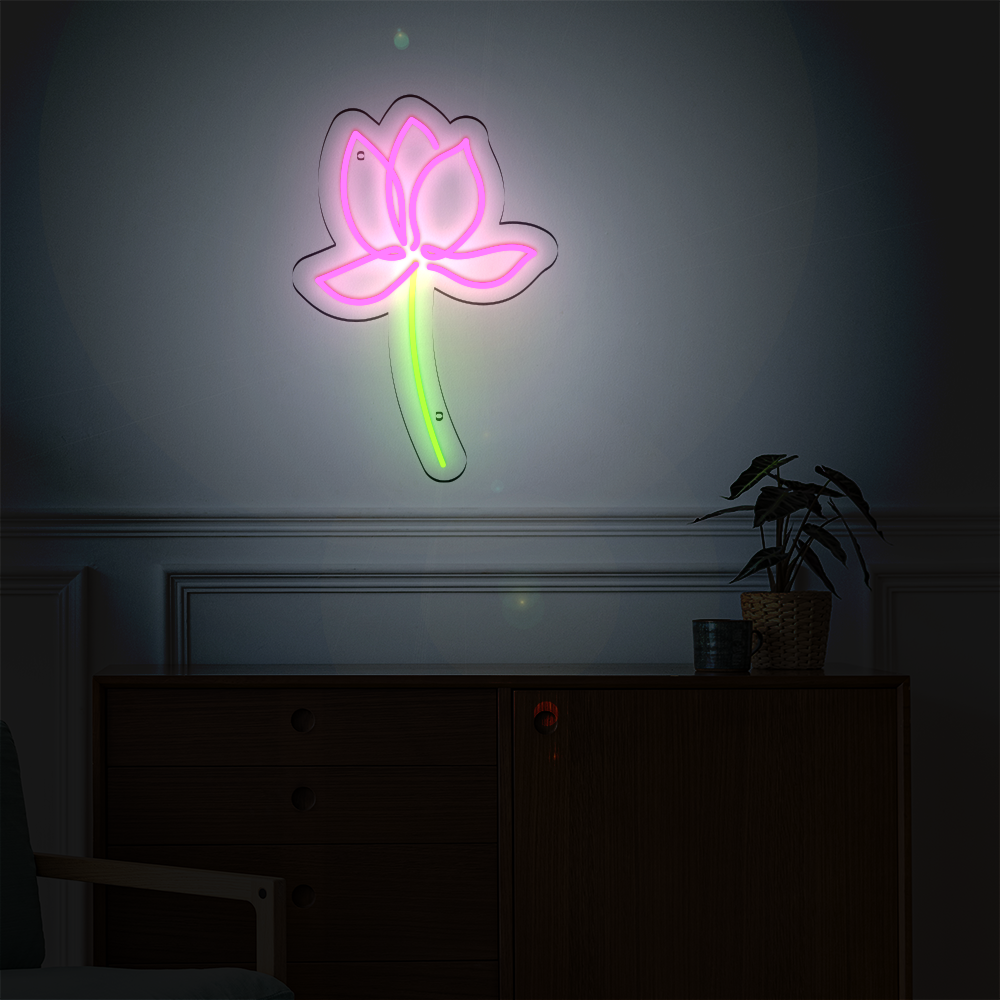 Néon LED mural - LOTUS