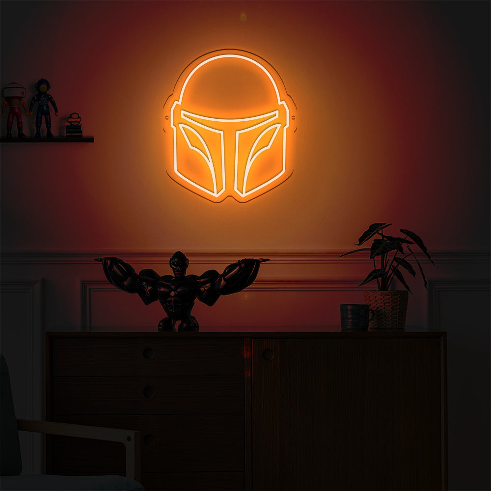 Néon LED mural - MANDALORIAN