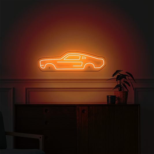 Néon LED mural - FORD MUSTANG Fastback