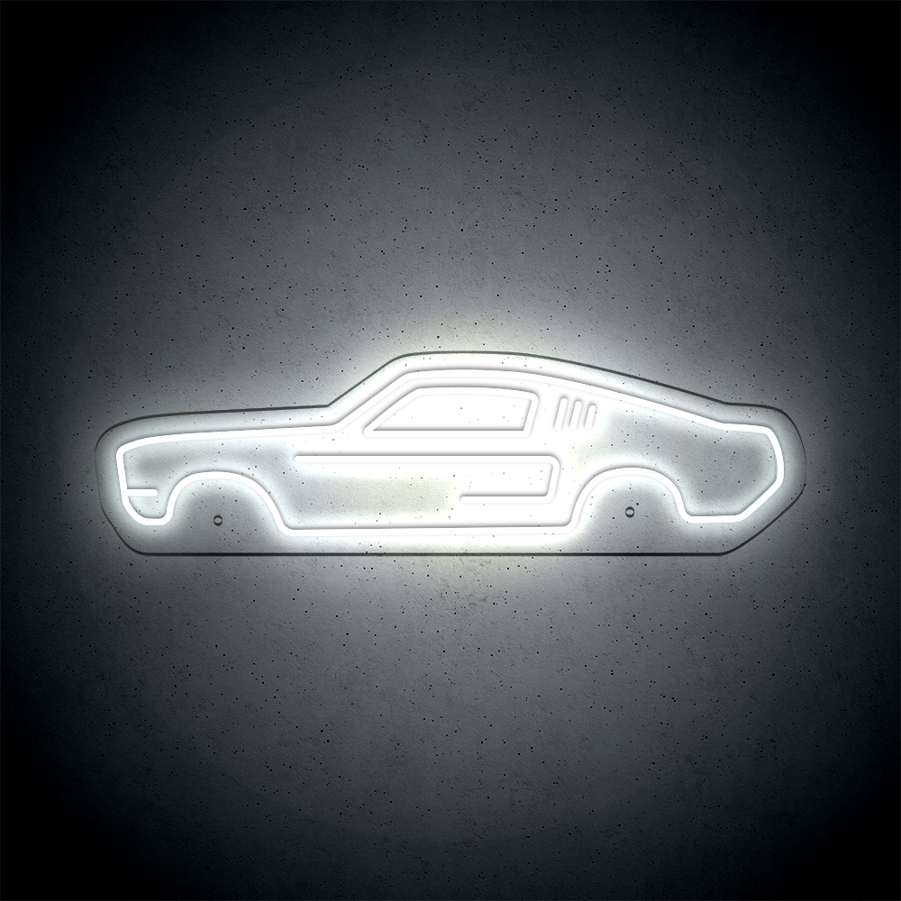 Néon LED mural - FORD MUSTANG Fastback