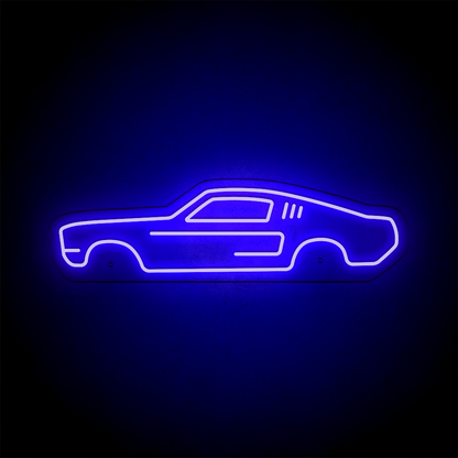 Néon LED mural - FORD MUSTANG Fastback