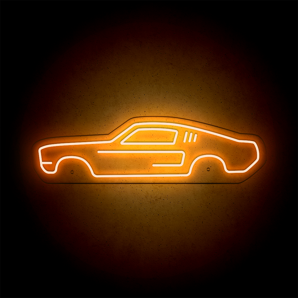 Néon LED mural - FORD MUSTANG Fastback