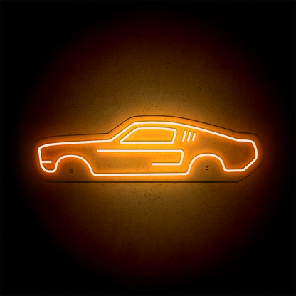 Néon LED mural - FORD MUSTANG Fastback