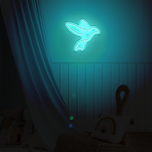 Néon LED mural - OISEAU