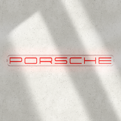 Néon LED mural - PORSCHE