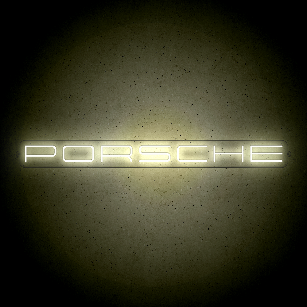 Néon LED mural - PORSCHE