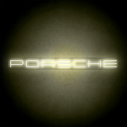 Néon LED mural - PORSCHE