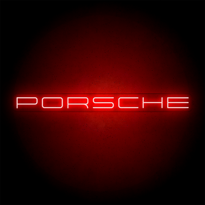 Néon LED mural - PORSCHE