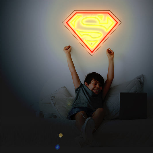 Néon LED mural - SUPERMAN