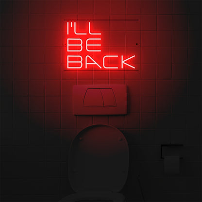 Néon LED mural - TERMINATOR "I'll be back"